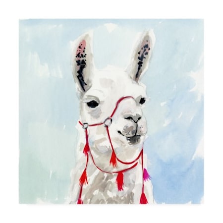 Victoria Borges 'Watercolor Llama I' Canvas Art,35x35